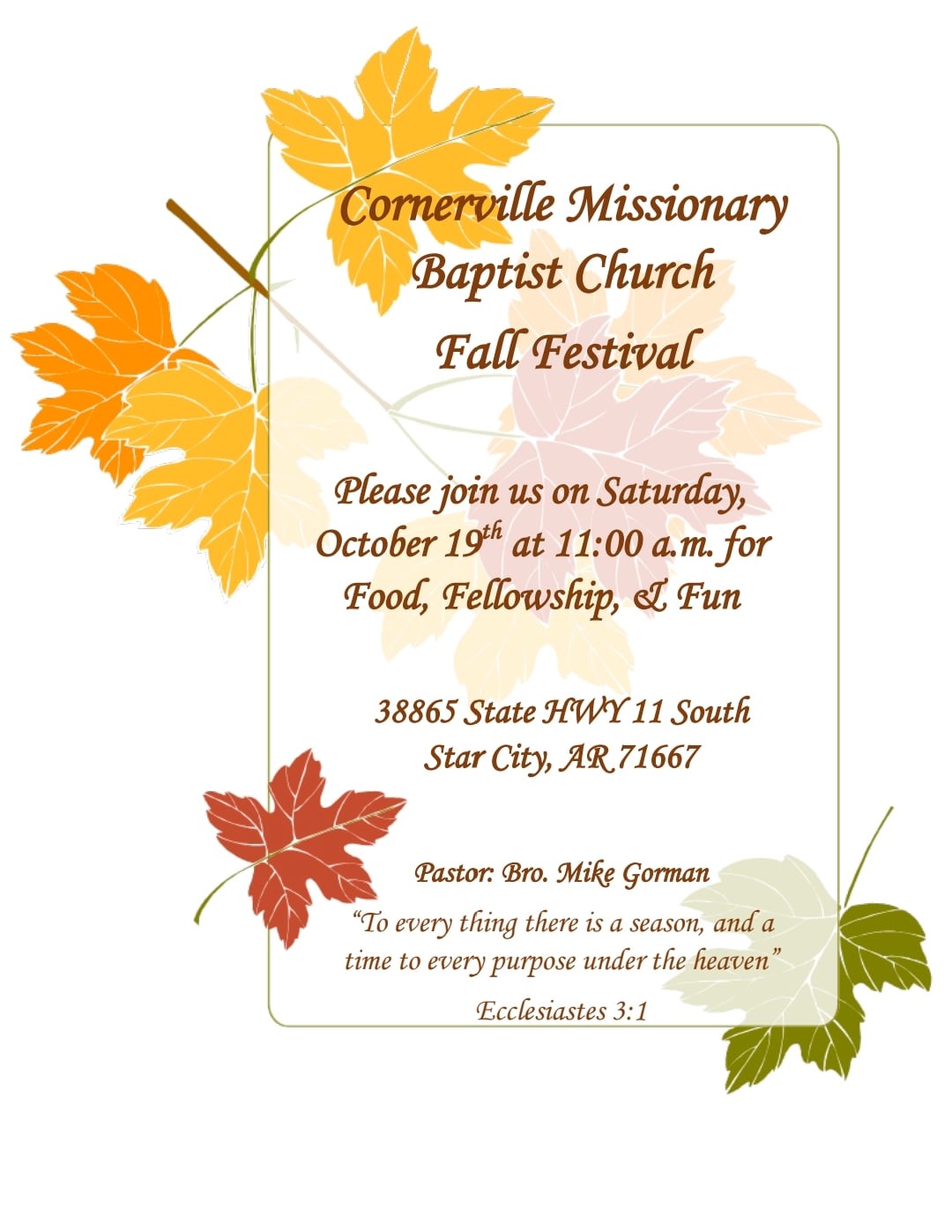 CornervilleFallFestAnnouncement